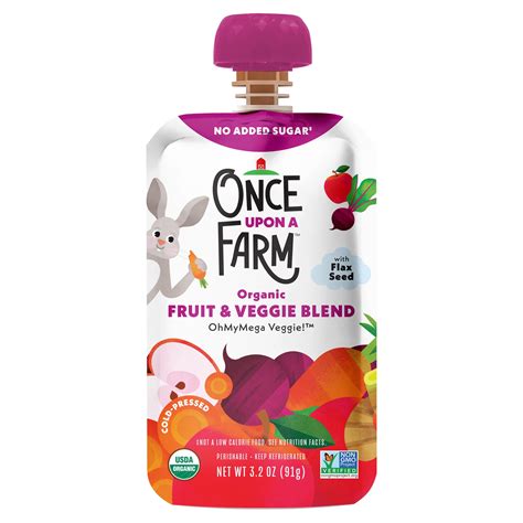 Order online Once Upon a Farm Organic Strawberry Patch Fruit & Veggie Blend 3.2 oz on shop.ingles-markets.com.. 