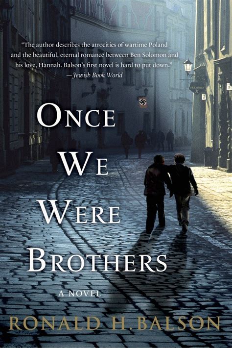 Read Once We Were Brothers By Ronald H Balson