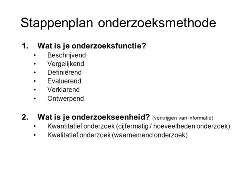 Onderzoeksmethode