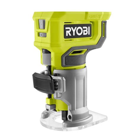 RYOBI introduces the 18V ONE+ Cordless Compact Fixed Base Router (Tool Only) with Shank Carbide Router Bit Set (15-Piece). This router operates between 20,000 - 30,000 RPM, allowing users the ability to trim with enhanced power and accuracy in all applications. Easily change depth of cut with micro and macro depth adjustment. The new ONE+ Cordless Compact Router is 20% more compact (than P601 .... 