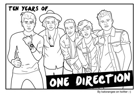 One Direction Coloring Pages One Direction Coloring Book One