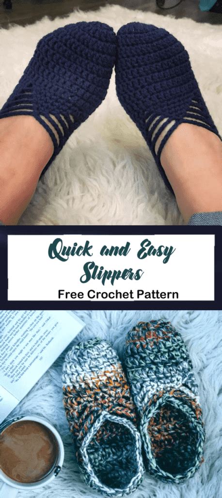 One Hour Slippers Free Crochet Pattern - A More …