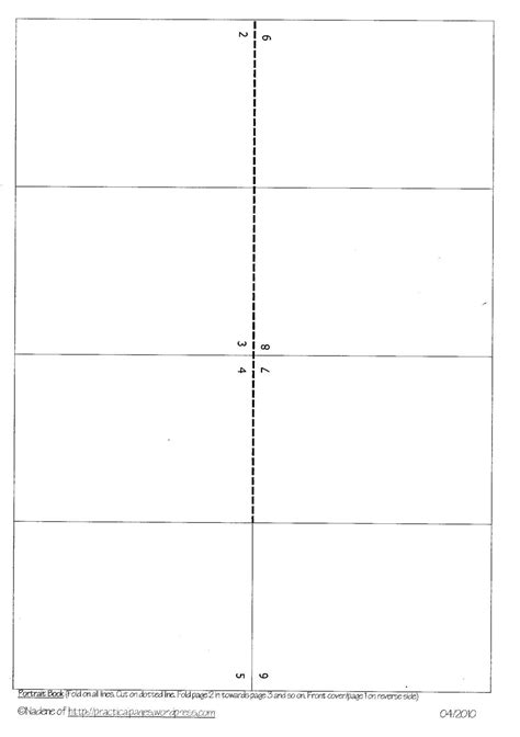 One Page Minibook Templates Practical Pages