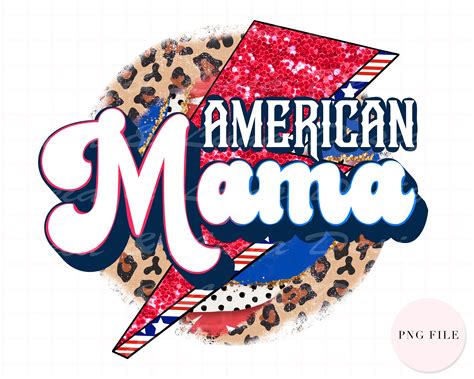 One Patriotic Mama Sublimation Design Happy Fourth of July - Etsy