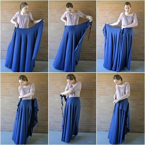 One Seam Wrap Skirt FREE Pattern...needs 34 yds of fabric...but super