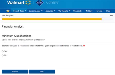 One Walmart Career Preferences