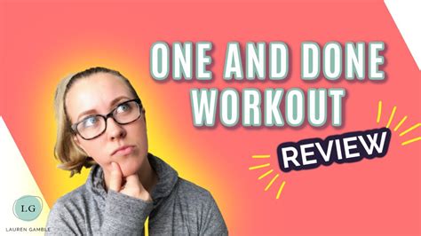 One and done workout reviews. Chicago, IL, April 22, 2021 (GLOBE NEWSWIRE) -- The One and Done Workout is a fitness program that takes very little time each day for impressive results. Users only have to engage in the regimen ... 