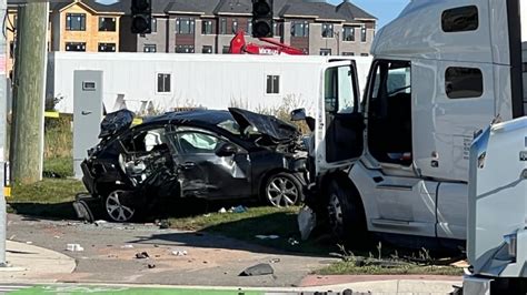 One dead, two in hospital after two-vehicle crash in Brampton