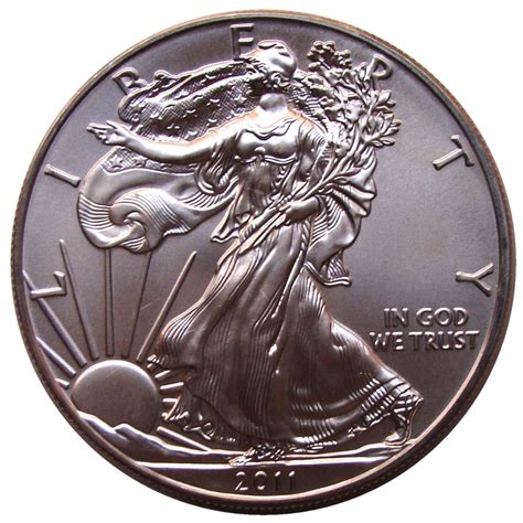 The American Silver Eagle one dollar bullion coin was first minted in 1986. The coin contains one troy ounce of 99.9 percent fine silver with a face value of one dollar. Adolf A. Weinman's design for the Walking Liberty half dollar (1916-1947) was slightly modified and used for the coin's obverse. From 1986 until 2021, the reverse featured a .... 