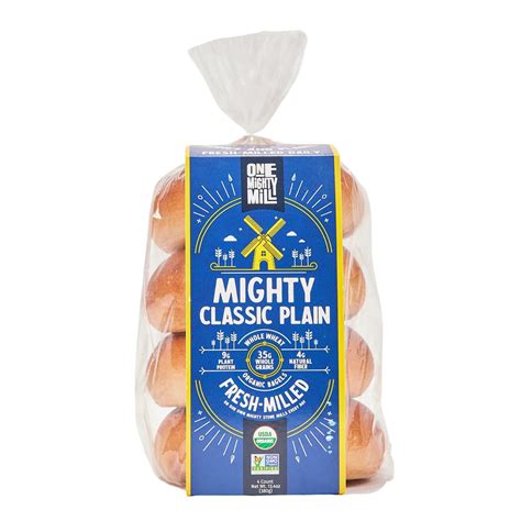 One mighty mill. Home Market Bakery Bagels & Breakfast One Mighty Mill Everything MIghty Mini Bagels. One Mighty Mill Everything MIghty Mini Bagels. 6 99. 10 count. $0.46 / oz. select a quantity. 1. add to basket. Favorite. Product Details. 10 count, 15.2 oz. Revel in a ... 