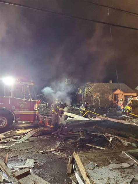 One person killed in an explosion and house fire in Oneonta