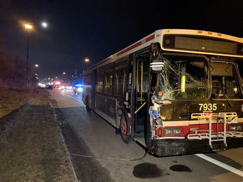 One person suffers critical injuries after crash involving TTC bus in Weston and Albion area