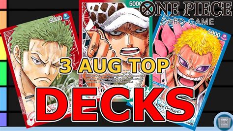 One piece deck. Mar 9, 2024 · Vinsmoke Reiju, one of our new OP6 Leaders, is all about the draw value. Blue/Purple Reiju Germa 66 is about setting up the right pieces to dominate the board's presence. It's a difficult deck to master and get the hang of tracking cards in Trash and maximizing that advantage. In this guide, I'll explain Reiju's game plan, essential cards to ... 