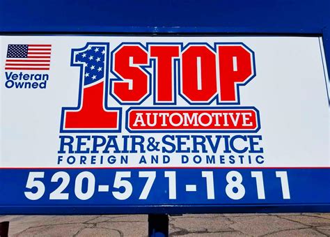 One stop automotive. In operation 24 years. Full service automotive and collision repair facility. Fleet of flatbed tow trucks. AAA certified automotive and collision preferred repair facility. Enterprise rent a car preferred repair facility. Ase and Icar certified techs. We work with all insurance companies. 2-year warranty on parts and labor for mechanical repairs. 