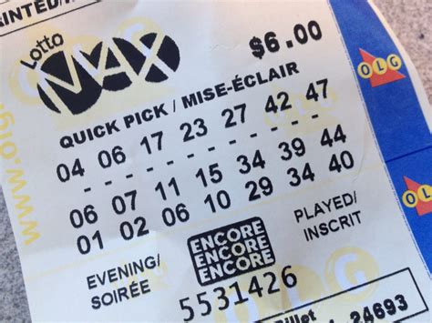 One winning ticket sold for Tuesday’s $55 million Lotto Max jackpot