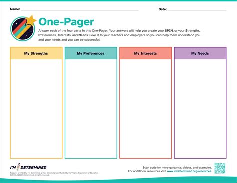 One-pager assignment pdf