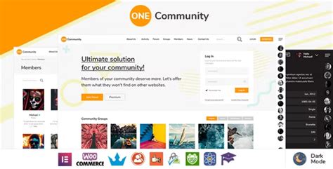 OneCommunity 3.7.9 – BuddyPress Membership WordPress Theme