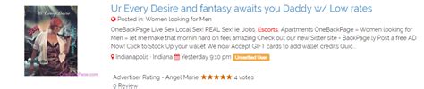 Male Escorts in Indianapolis on OneBackPage.com, Please Support our Efforts! Please consider upgrading your listings! Please help support our efforts! #freespeech #no-BS #realbuyers #realsellers #nospam @onebackpage.. 
