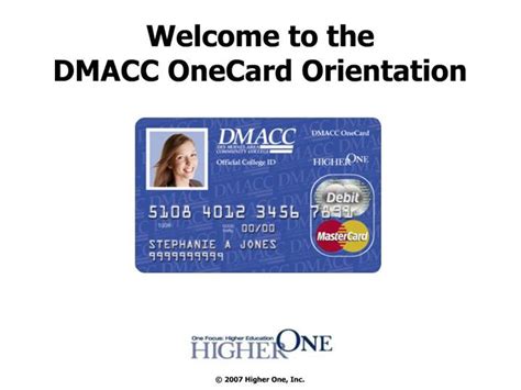 Onecard dmacc