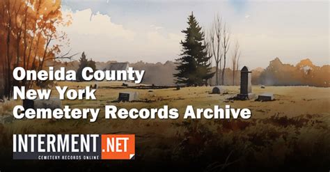 Oneida County NY Cemetery Records - LDS Genealogy