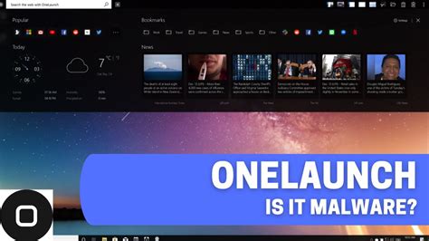 Onelaunch malware. OneLaunch is a dock app for Windows that adds a bar with tools, apps, and features. It is not malware, but some users may find it unwanted and want to remove it. … 