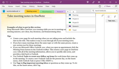 Onenote Templates For Work