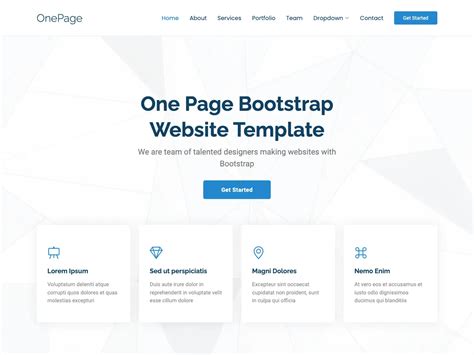 Onepage Multipurpose Bootstrap One Page Template Bootstrapmade