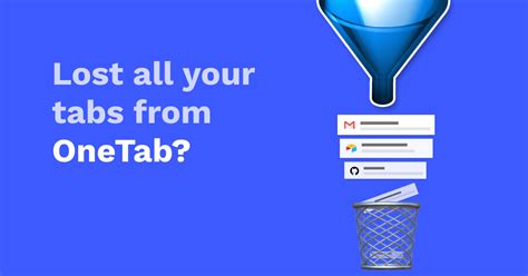 Onetab lost all tabs chrome.  New comments cannot be posted and votes cannot be cast.  Tap...