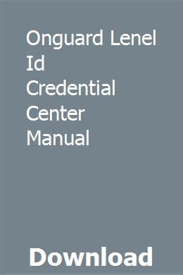 Onguard lenel id credential center manual. - Panasonic blu ray player user manual.