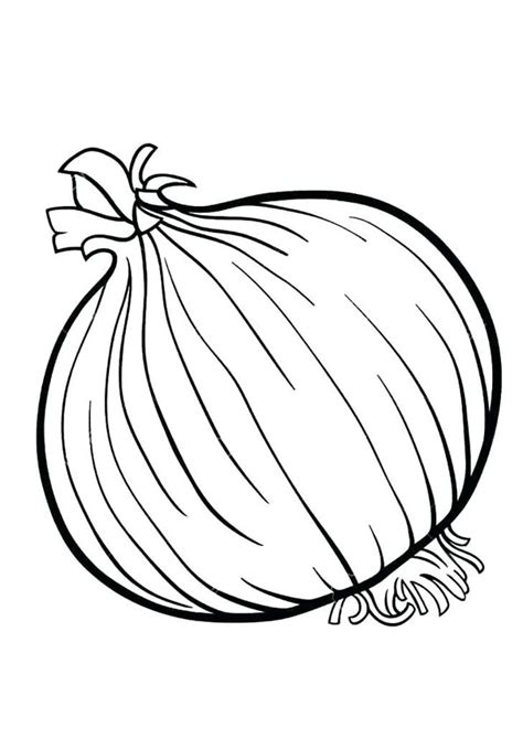 Onion Coloring Pages