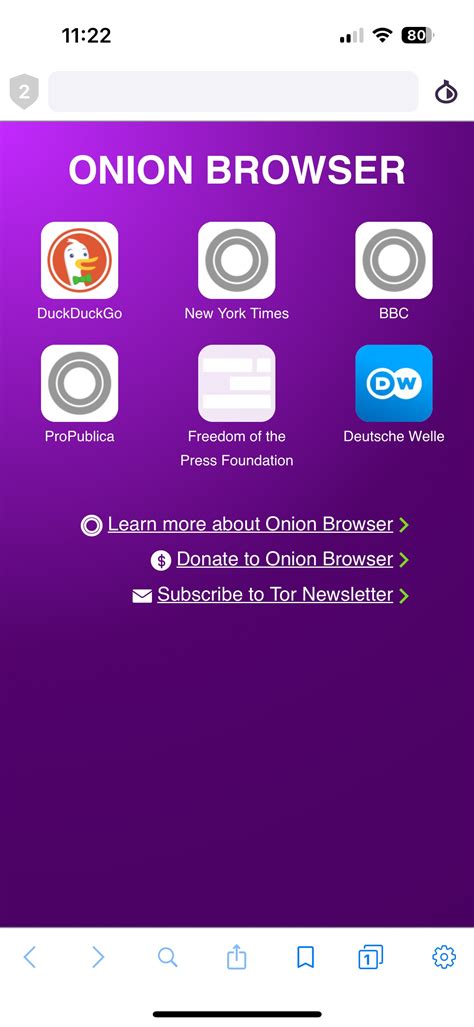 Onion browser.  Learn how to safely search .  Check out the An open-so...