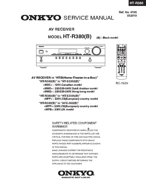 Onkyo ht r380 av receiver service manual. - Ford ranger bronco 1983 1987 service repair manual downloa.