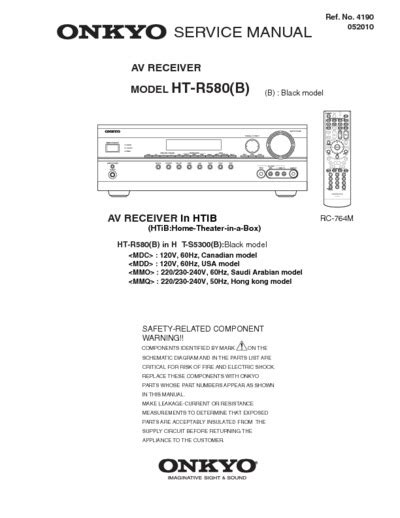 Onkyo ht r580 av receiver service manual. - Download manuale di officina alfa romeo alfetta.