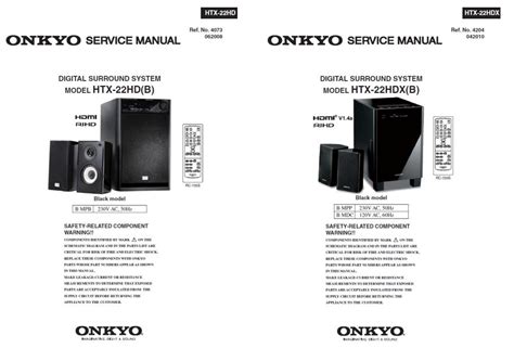 Onkyo htx 22hd surround system service manual. - M audio projectmix i o manual.