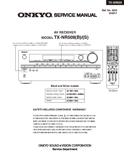 Onkyo tx nr509 service manual and repair guide. - Briggs and stratton 1450 generator manual.
