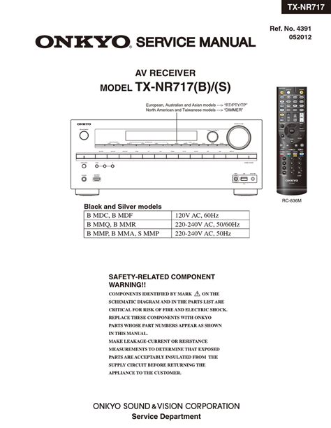 Onkyo tx nr717 service manual and repair guide. - John deere 240 disc mower manual.