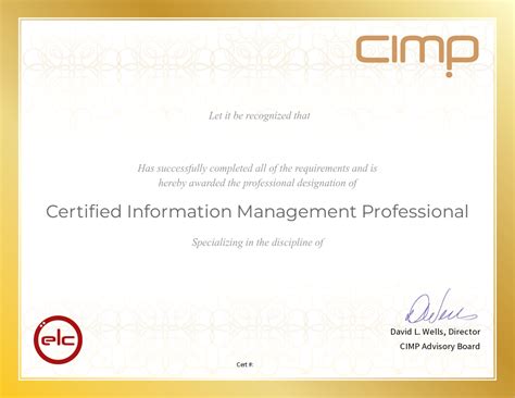 Online CIMP Certification - eLearningCurve