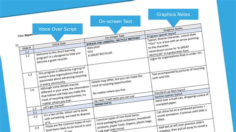 Online Course Script Template