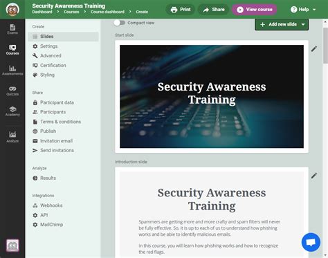 Online Course builder Easy & intuïtive Easy LMS
