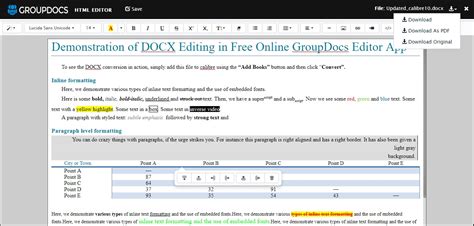 Online Document Editor Free GroupDocs Apps