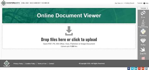 Online Document Viewer Common Image File Viewer.