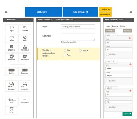 Online Drag and Drop Form Builder