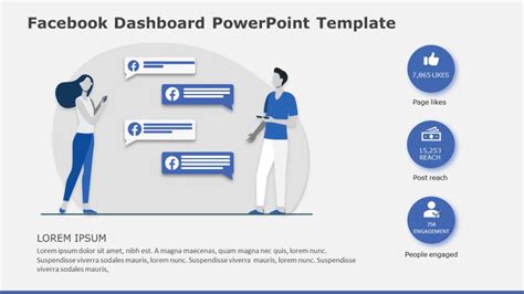 Online Marketing Dashboard PowerPoint Template SlideUpLift