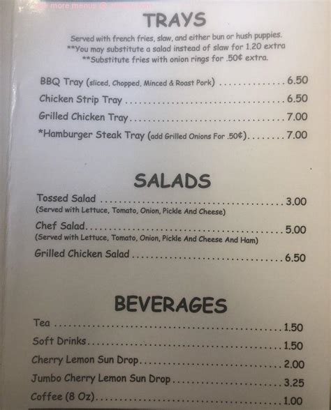 Online Menu of Blacks Restaurant, Cherryville, North Carolina, …