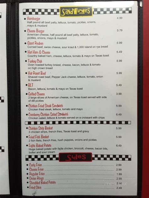 Online Menu of Crandall