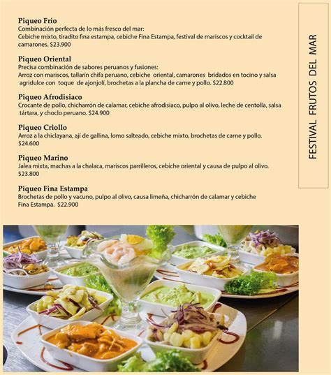 Online Menu of Fina