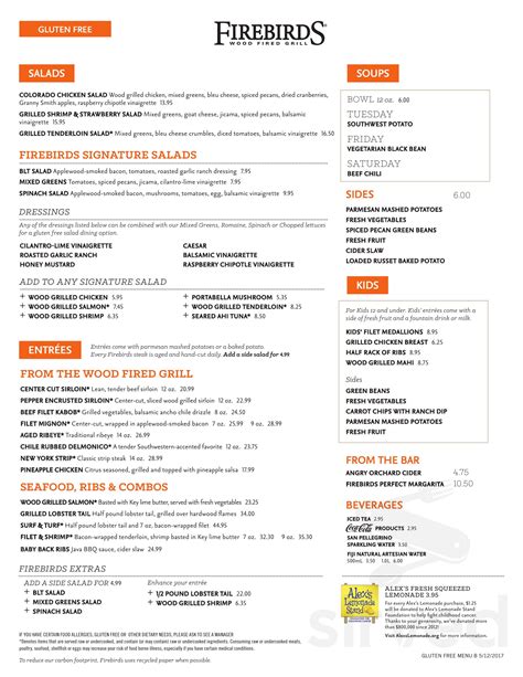 Online Menu of Firebirds Wood Fired Grill, Bon Air, VA