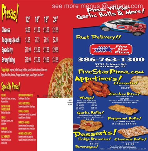 Online Menu of Five Star Pizza & Burger, Bronx, NY