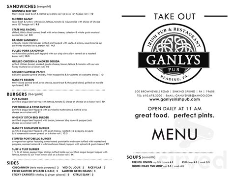 Online Menu of Ganly