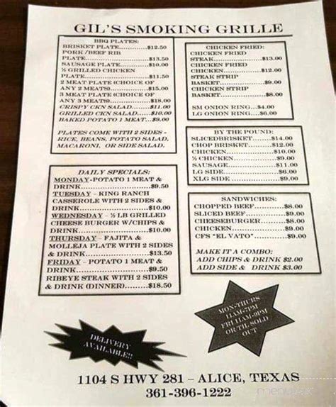 Online Menu of Gil